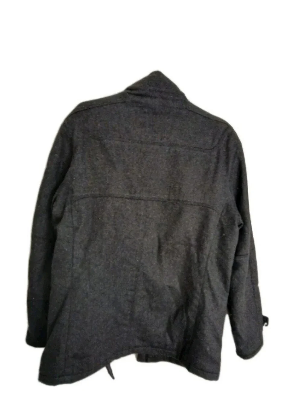 ELIE TAHARI DESIGNER WOOL COAT-JACKET Dark Gray Size L. In Good Condition.